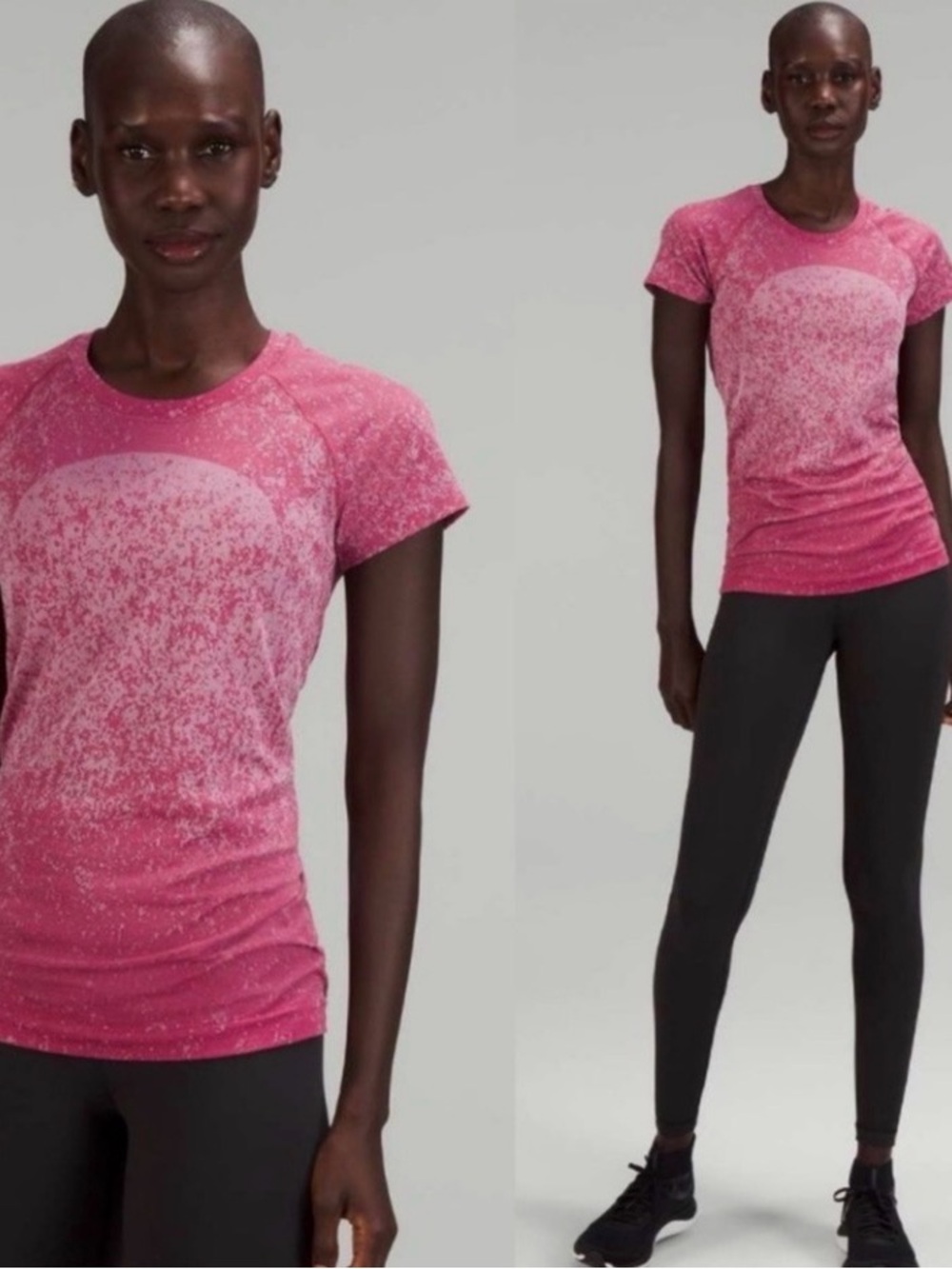 Lululemon Swiftly Tech 2.0 Greident Block Pomegranate and Ponk Peony